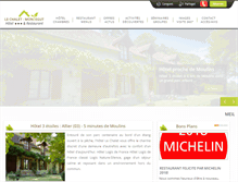 Tablet Screenshot of hotel-lechalet.fr